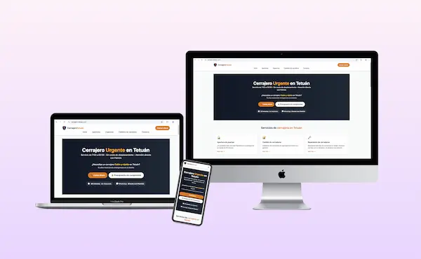 Web para cerrajero en Tetuán